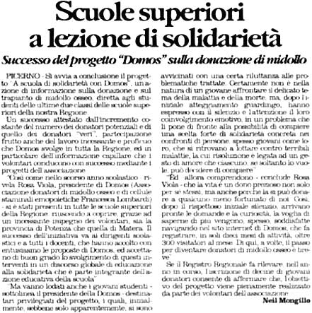 Scuole superiori a scuola di solidariet