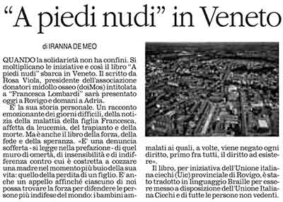 A piedi nudi in Veneto