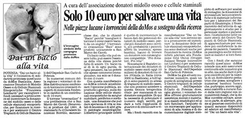 Solo 10€ per salvare una vita