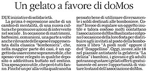 Un gelato a favore di doMos