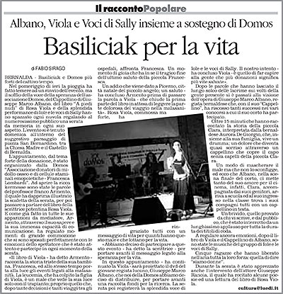 Basiliciak per la vita